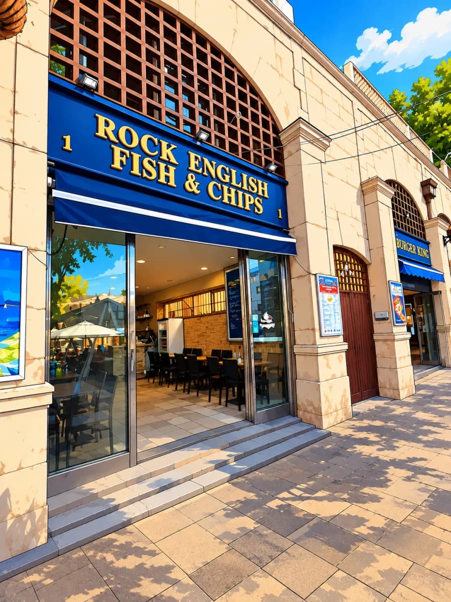 Rock English Fish & Chips, Casemates Square